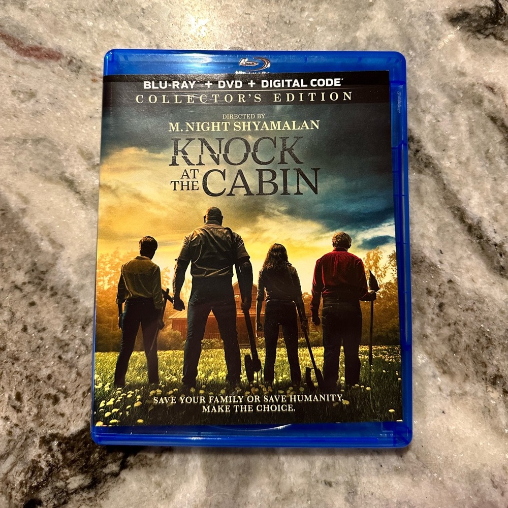 Knock At The Cabin DVD + Blu Ray + Digital code